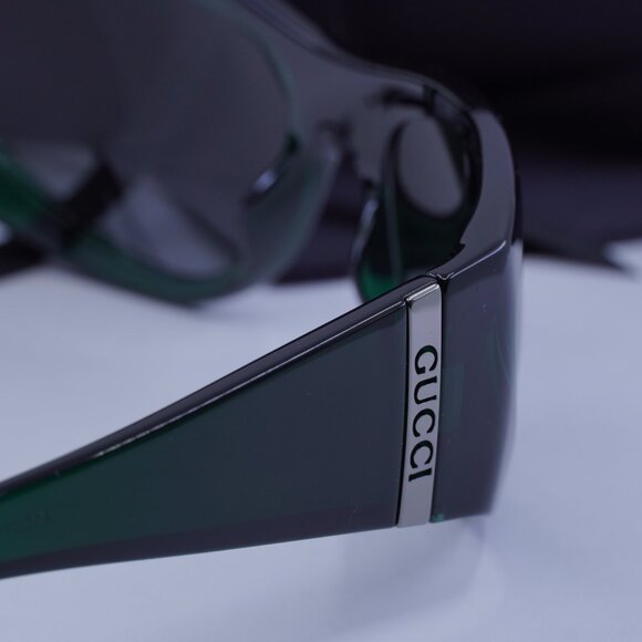 Gucci GG1575S 003 Cat Eye Sunglasses - Green - Picture 9 of 10